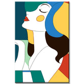 Malen nach Zahlen Kunst Abstrakte Kunst Pianist