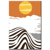 Malen nach Zahlen Kunst Abstrakte Malerei Sonnenaufgang