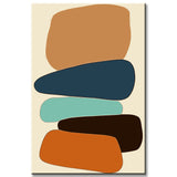 Malen nach Zahlen Kunst Abstrakte Malerei Geometrie Farbige Formen II