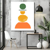 Malen nach Zahlen Kunst Abstrakte Malerei Geometrie Farbige Formen VIV