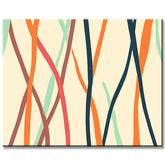 Malen nach Zahlen Kunst Abstrakte Malerei Geometrie Farbige Striche