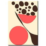 Malen nach Zahlen Kunst Abstrakte Malerei Geometrie Farbige Punkte