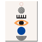 Malen nach Zahlen Kunst Minimalismus Auge bunte Kreise