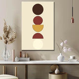 Malen nach Zahlen Kunst Minimalismus zunehmender Mond, Vollmond, abnehmender Mond