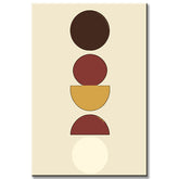 Malen nach Zahlen Kunst Minimalismus zunehmender Mond, Vollmond, abnehmender Mond