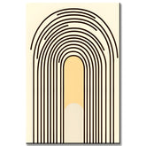 Malen nach Zahlen Kunst Minimalismus Licht am Ende des Tunnels