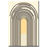 Malen nach Zahlen Kunst Minimalismus gegenüberligende Regebogen