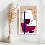 Malen nach Zahlen Kunst Minimalismus Strichzeichnung Formen Kreativität