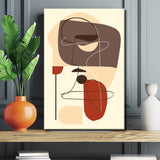 Malen nach Zahlen Kunst Minimalismus Mann mit Hut und Stock