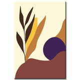 Malen nach Zahlen Kunst Minimalismus blaue Kugel rollt vom Berg