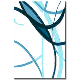 Malen nach Zahlen Kunst Abstrakt Blaue Striche II