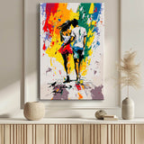 Malen nach Zahlen Liebespaar Abstrakte Kunst