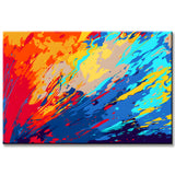 Malen nach Zahlen Moderne Kunst Farbenexplosion