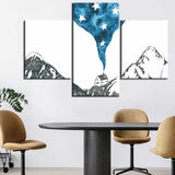 Malen nach Zahlen FotoKunst Berge Vulkan