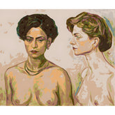 Malen nach Zahlen Akt Frauen Portraet Klassisch Elegant Kunst