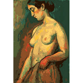 Malen nach Zahlen Akt Frau Seite Moderne Kunst Naturfarben