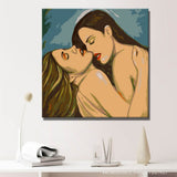 Malen nach Zahlen Akt Frauen intim DIY Kunst Deko modernes Wandbild