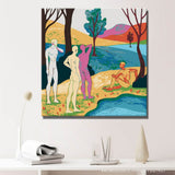 Malen nach Zahlen Akt Menschen Landschaft See DIY Kunst Deko modernes Wandbild