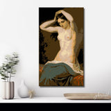 Malen nach Zahlen Akt Frau klassisch sitzend DIY Kunst Deko modernes Wandbild