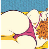 Malen nach Zahlen Pinup Frau Sonne Retro