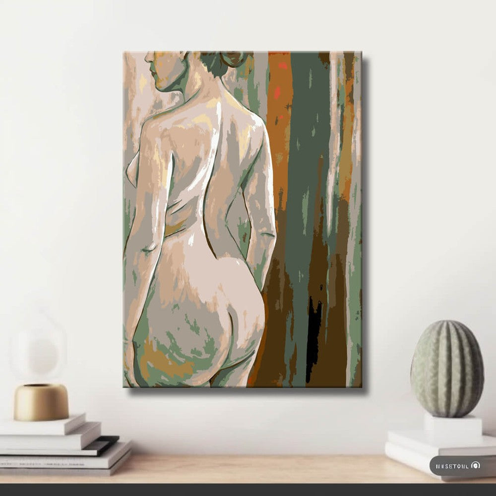 natürlichen Farben. Elegant und zeitlos. DIY Kunst Deko modernes Wandbild