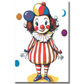 Malen nach Zahlen Clown Mädchen