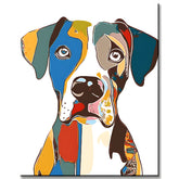 Malen nach Zahlen Graffiti Kunst Hund II