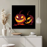 Malen nach Zahlen Gruselige Kürbis Gesichter