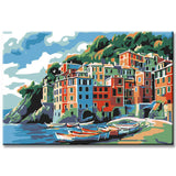 Malen nach Zahlen Kunst Landschaft Italien Portofino