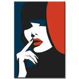 Malen nach Zahlen Abstrakte Kunst - Stilles Mädchen