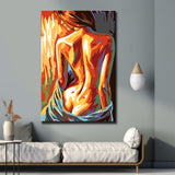 Malen nach Zahlen Abstrakte Kunst - Stilles Mädchen