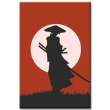 Malen nach Zahlen Roter Samurai Kunst