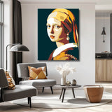 Malen nach Zahlen Kunst Mädchen mit Perlenohrring