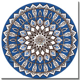 Malen nach Zahlen Buntes Rundes Mandala