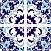 Malen nach Zahlen Quadratisches Mandala 4-teilig