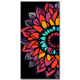 Malen nach Zahlen Rote Mandala Kunst