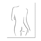 Malen nach Zahlen Kunst Minimalismus Zeichnung Silhouette Mensch Frei