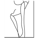 Malen nach Zahlen Kunst Minimalismus Zeichnung Figur II