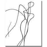 Malen nach Zahlen Kunst Minimalismus Zeichnung Figur III