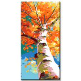 Malen nach Zahlen Malkunst Herbstbaum