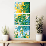 Malen nach Zahlen Kunst Natur 3-teilig
