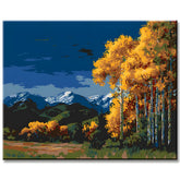 Malen nach Zahlen Kunst Natur Natur Herbstbäume in schöner Landschaft