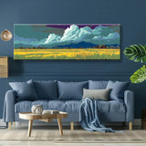 Malen nach Zahlen Kunst Natur grüne Wiesen und Berge