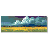 Malen nach Zahlen Kunst Natur grüne Wiesen und Berge