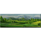 Malen nach Zahlen Kunst Natur grüne Wiesen und Berge