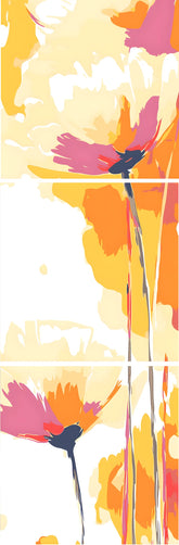 Malen nach Zahlen Kunst Natur Blume in Rosa-Orange