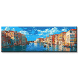 Malen nach Zahlen Stadt am Mittelmeer Panorama