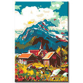 Malen nach Zahlen Landschaft in Norwegen