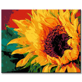 Malen nach Zahlen Sonnenblume