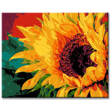 Malen nach Zahlen Sonnenblume